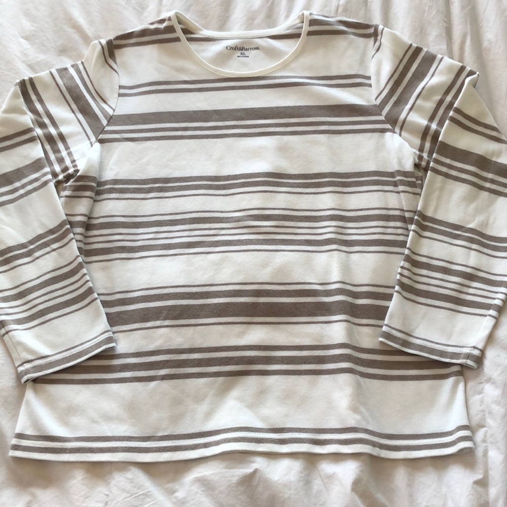 Croft&Barrow XL L/S Striped Shirt